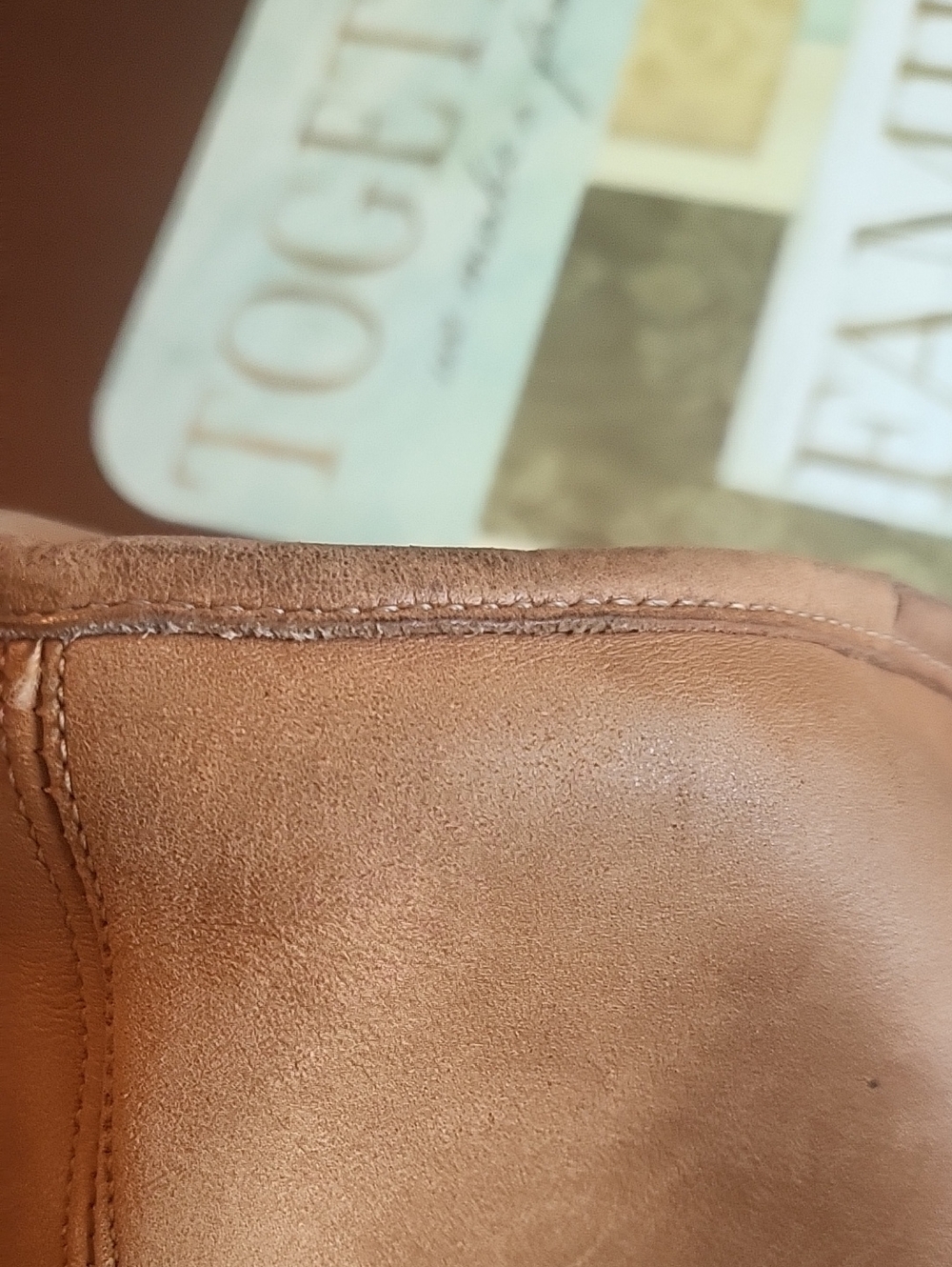 Tan Leather Crossbody Coach Purse - Smooth Finish - Picture 4 of 13